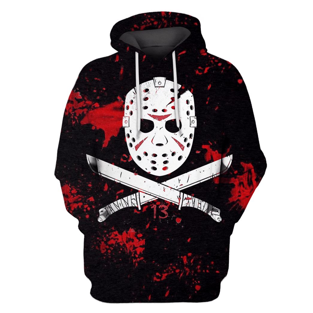 Gearhumans Jason Voorhees Friday the 13th Hoodies - T-Shirts - Zip Hoo