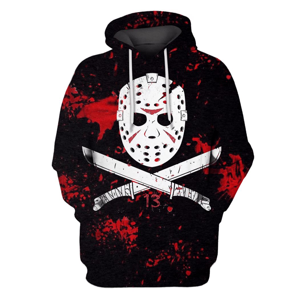 Jason Voorhees Friday the 13th Hoodies - T-Shirts - Zip Hoodies Apparel MV110205 3D Custom Fleece Hoodies Hoodie S 