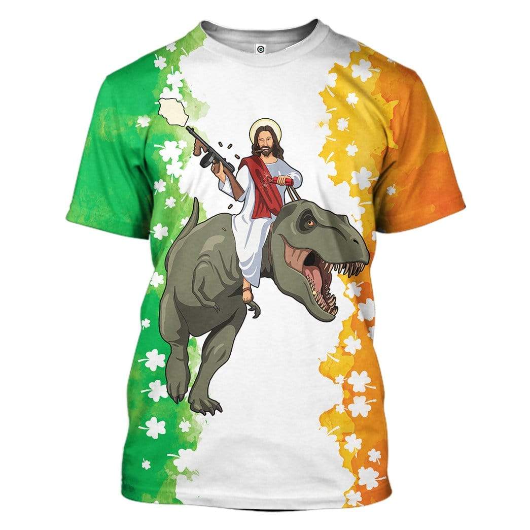 Jesus Trex Custom T-Shirts Hoodies Apparel HD-QM0302202 3D Custom Fleece Hoodies T-Shirt S 