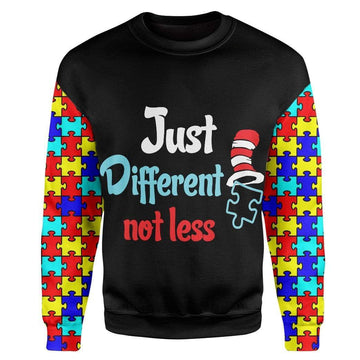 Gearhumans Just Different Not Less Autism Awareness Custom T-Shirts Hoodies Apparel
