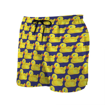 Gearhumans 3D Ducky Tie Pattern Custom Men Shorts