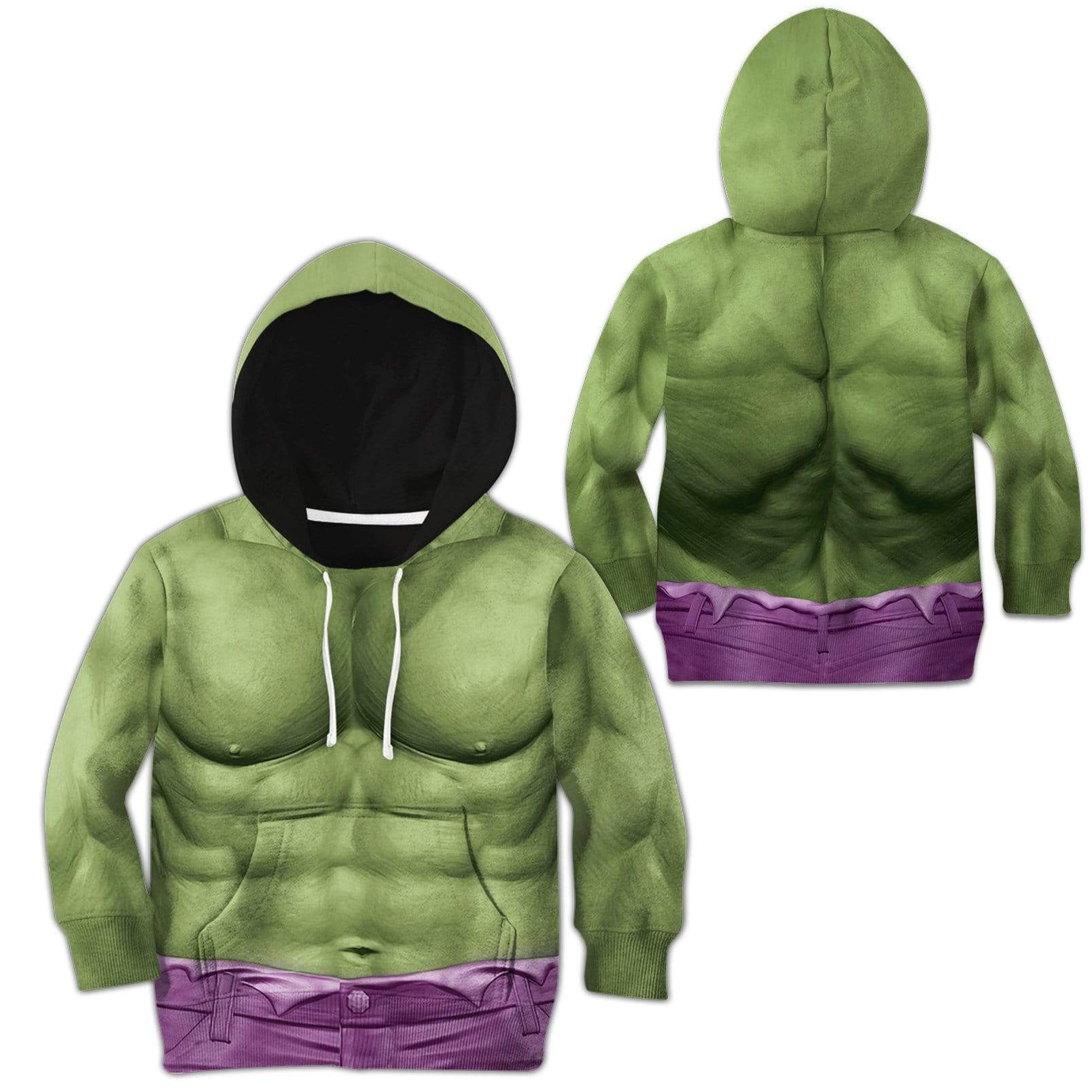 Kid Cosplay Incredible Hulk Custom T-Shirts Hoodies Apparel MV-DT0302204 Kid 3D Apparel 