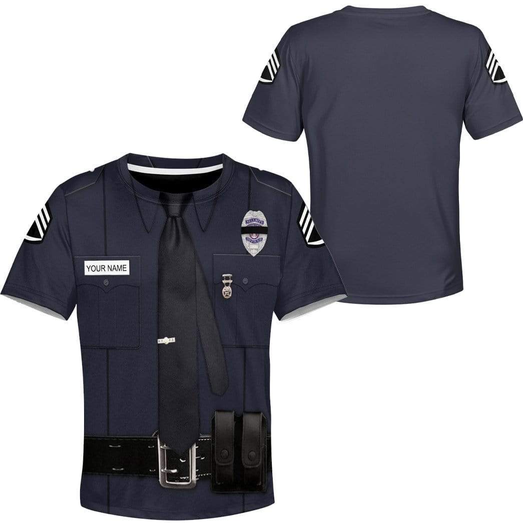 Kid Cosplay Police Custom Name T-Shirts Hoodies Apparel CO-AT0601204 Kid 3D Apparel 