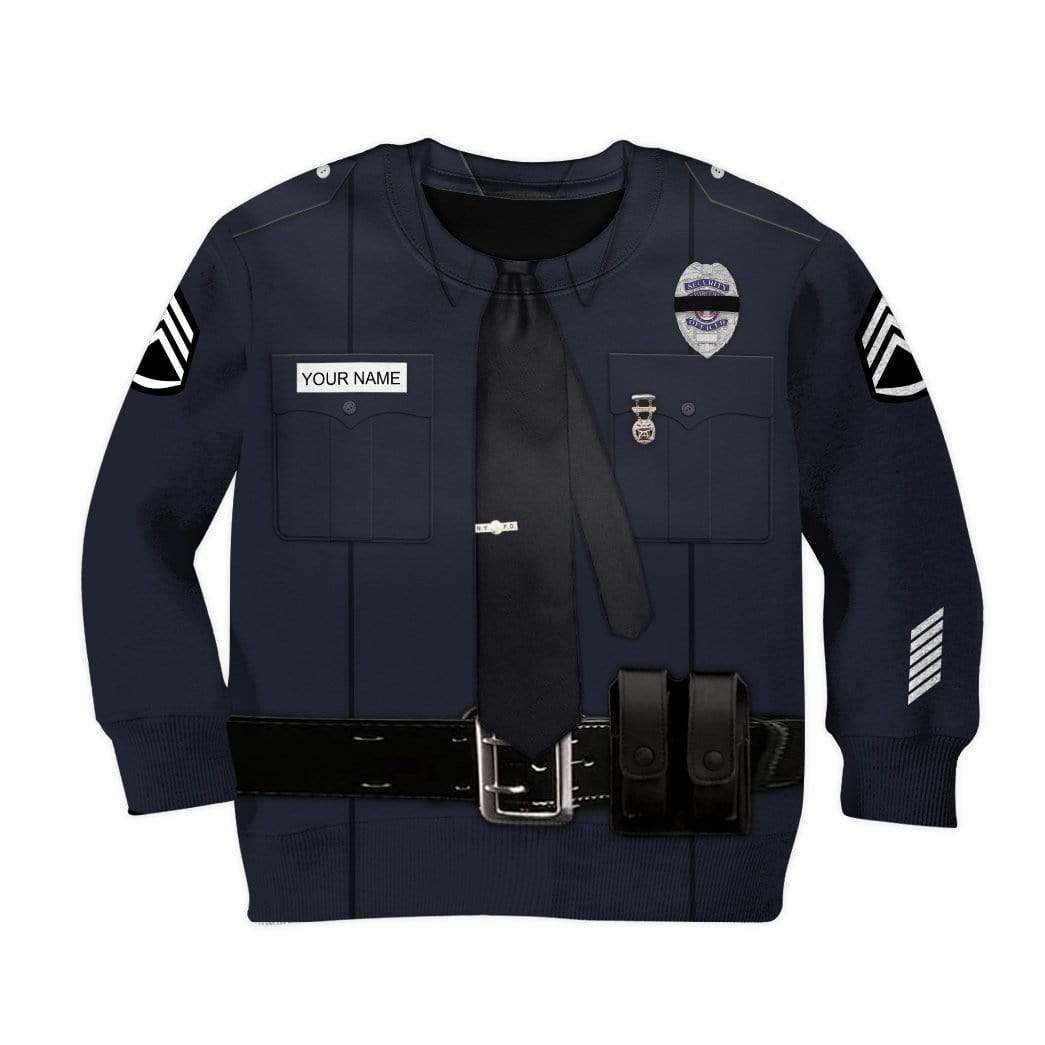 Kid Cosplay Police Custom Name T-Shirts Hoodies Apparel CO-AT0601204 Kid 3D Apparel Kid Sweatshirt 2XS 