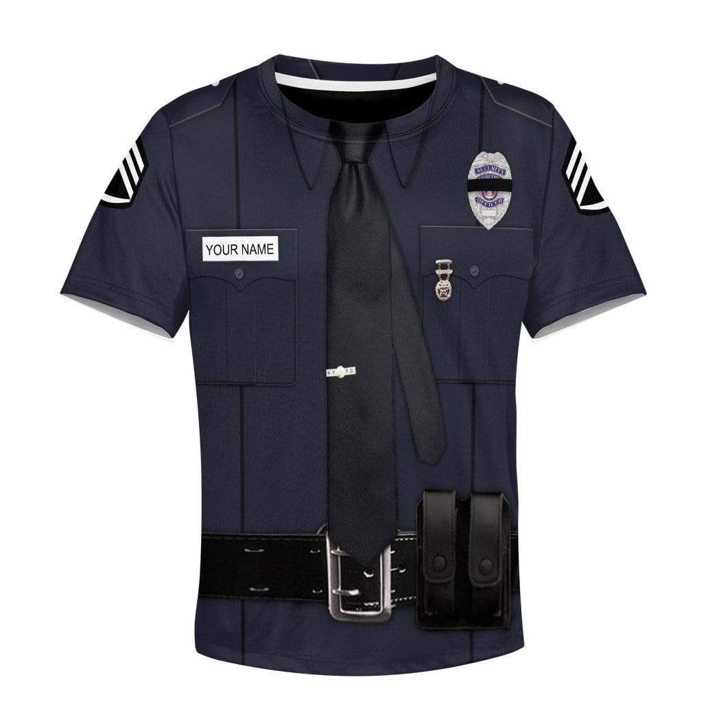 Kid Cosplay Police Custom Name T-Shirts Hoodies Apparel CO-AT0601204 Kid 3D Apparel Kid T-Shirt 3XS 