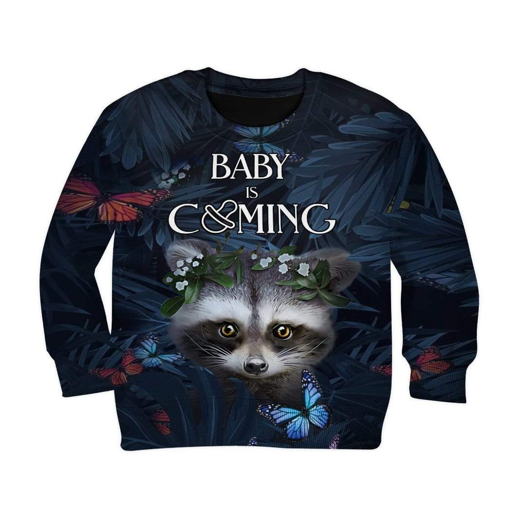 Kid Custom Baby Is Coming Apparel HD-AT2481914K Kid 3D Apparel Kid Sweatshirt S/6-8 