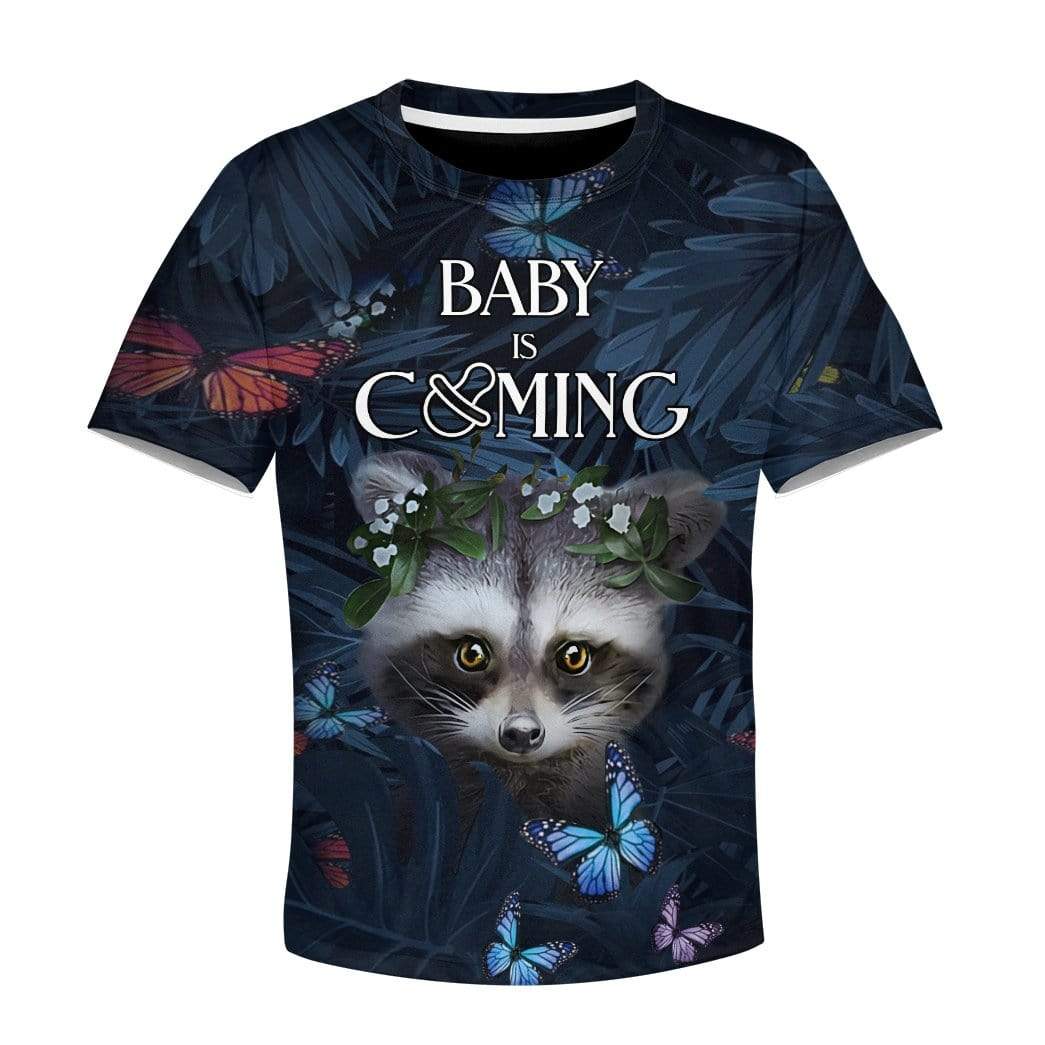 Kid Custom Baby Is Coming Apparel HD-AT2481914K Kid 3D Apparel Kid T-Shirt XS 