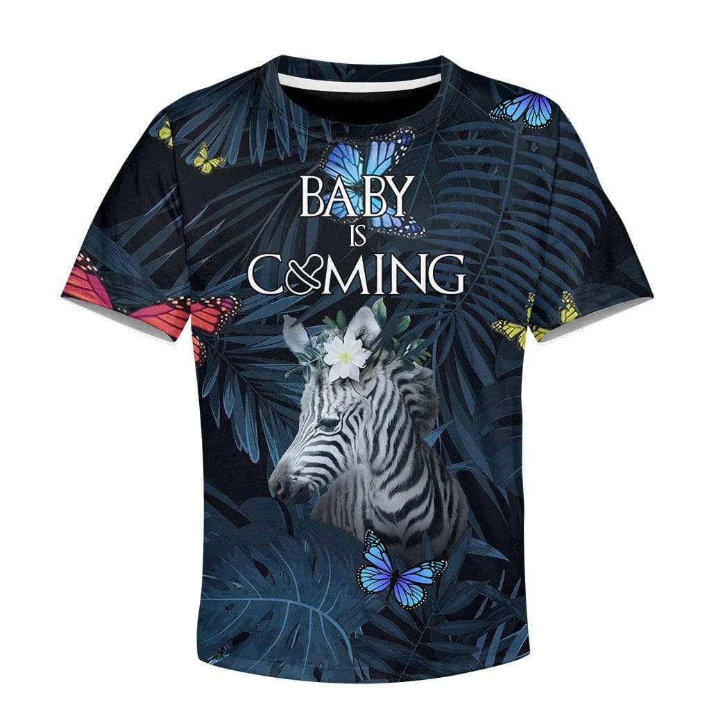 Kid Custom Baby Is Coming Apparel HD-AT3081902K Kid 3D Apparel Kid T-Shirt XS 