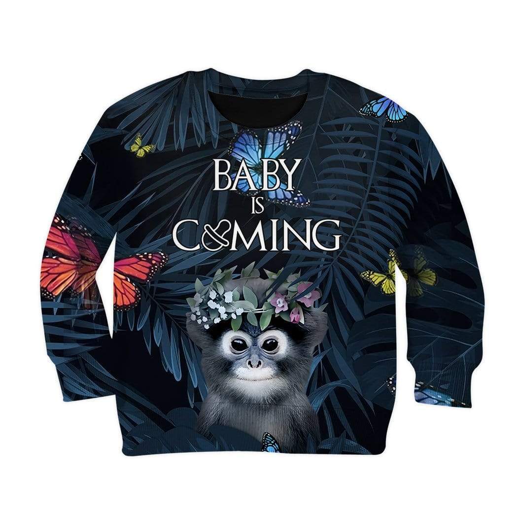 Kid Custom Baby Is Coming Apparel HD-AT3081905K Kid 3D Apparel Kid Sweatshirt S/6-8 