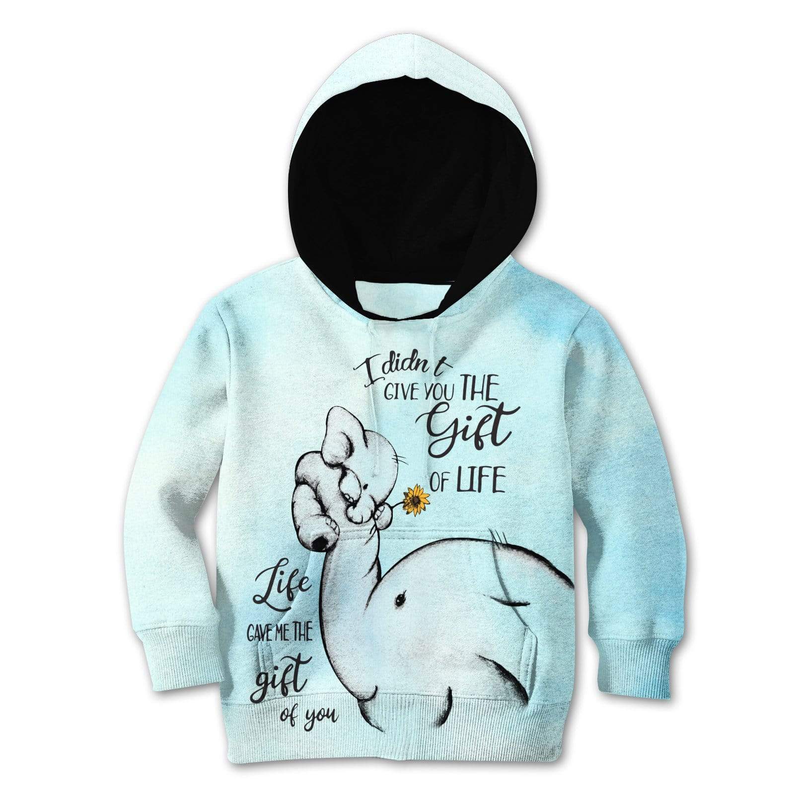 Kid Custom Elephant Apparel HD-GH2081902K kid 3D apparel Kid Hoodie S/6-8 