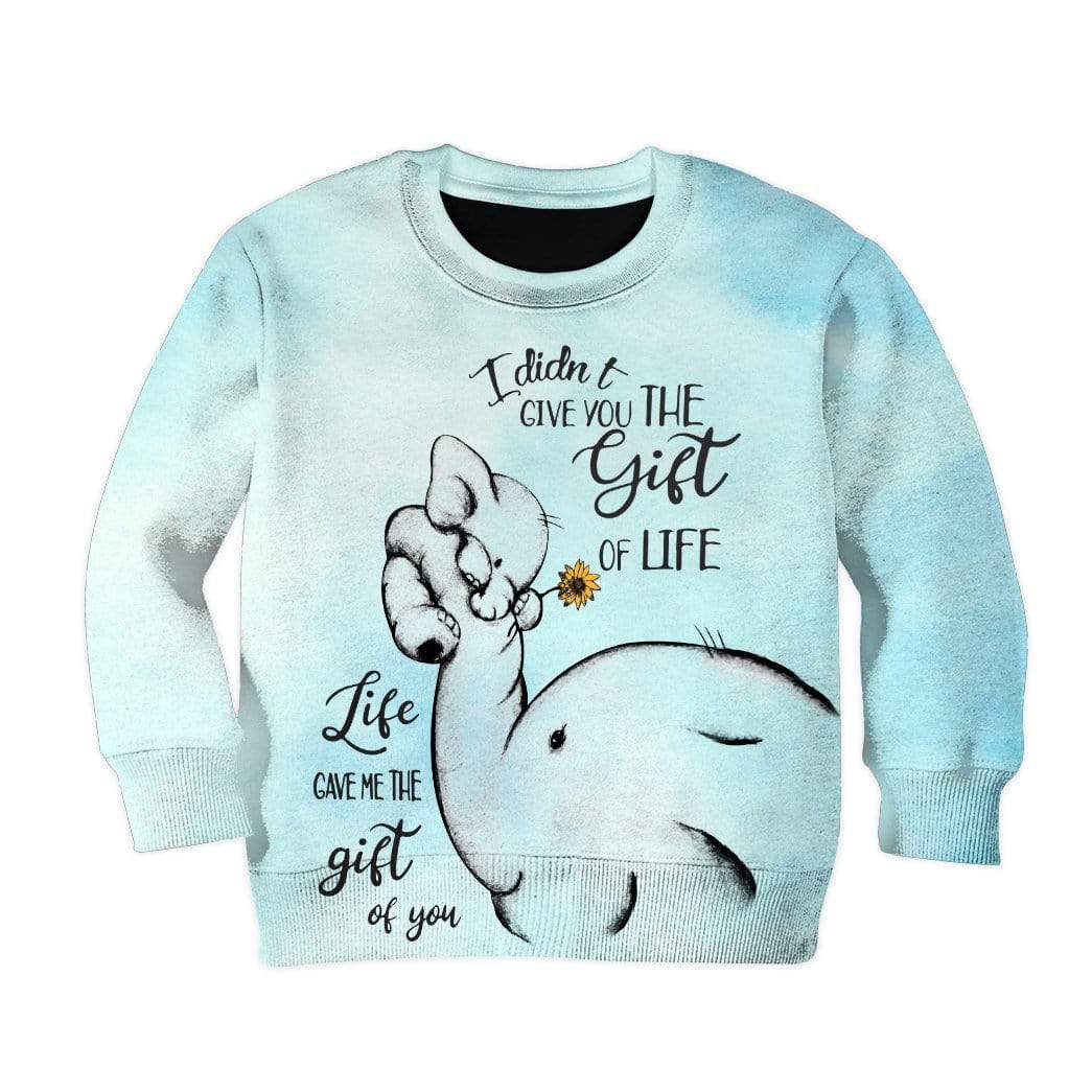 Kid Custom Elephant Apparel HD-GH2081902K kid 3D apparel Kid Sweatshirt S/6-8 