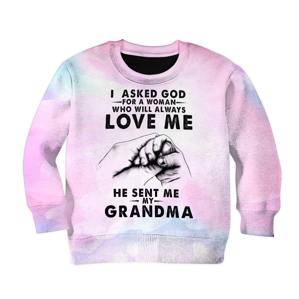 Kid Custom Grandma Apparel HD-GH2081901K kid 3D apparel Kid Sweatshirt S/6-8 