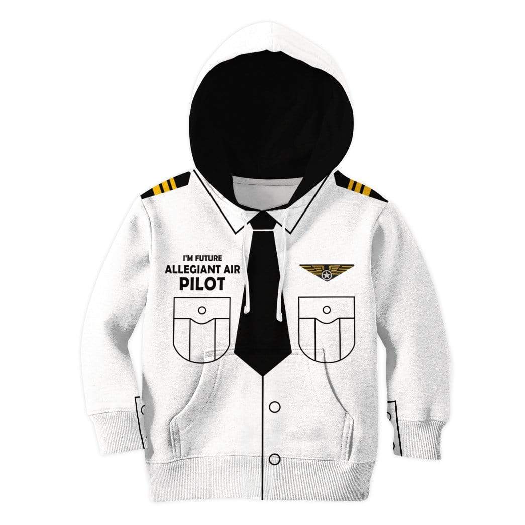 Kid Custom Hoodies T-shirt I'm future Allegiant Air pilot Apparel HD-GH20705K kid 3D apparel Kid Hoodie 2T 