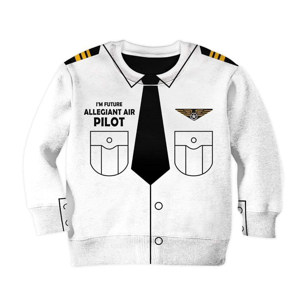 Kid Custom Hoodies T-shirt I'm future Allegiant Air pilot Apparel HD-GH20705K kid 3D apparel Kid Sweatshirt 2T 