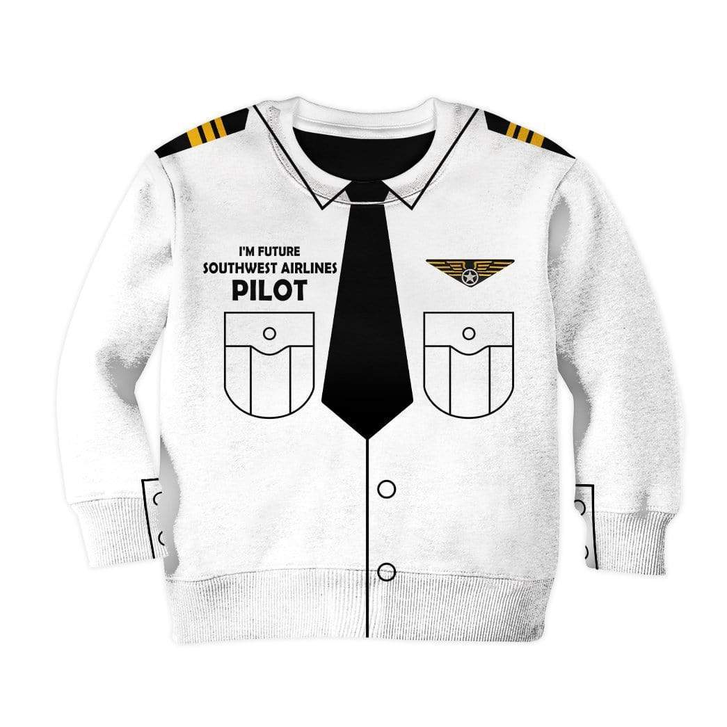 Kid Custom Hoodies T-shirt I'm future Southwest Airlines pilot Apparel HD-GH20711K kid 3D apparel Kid Sweatshirt 2XS 