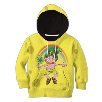 Kid Happy St Patrick Custom T-Shirts Hoodie Apparel HD-TA0102205 Kid 3D Apparel Kid Hoodie 2XS 