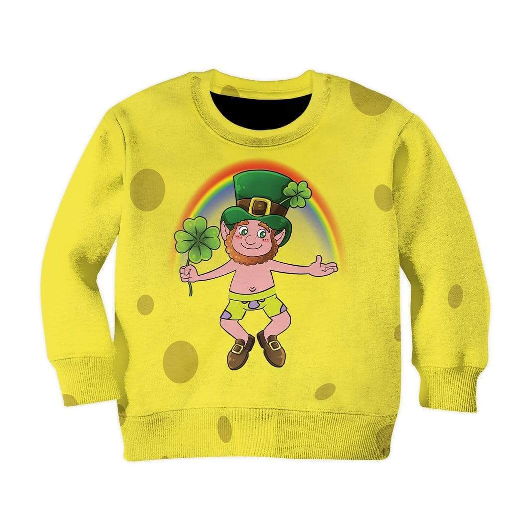 Kid Happy St Patrick Custom T-Shirts Hoodie Apparel HD-TA0102205 Kid 3D Apparel Kid Sweatshirt 2XS 