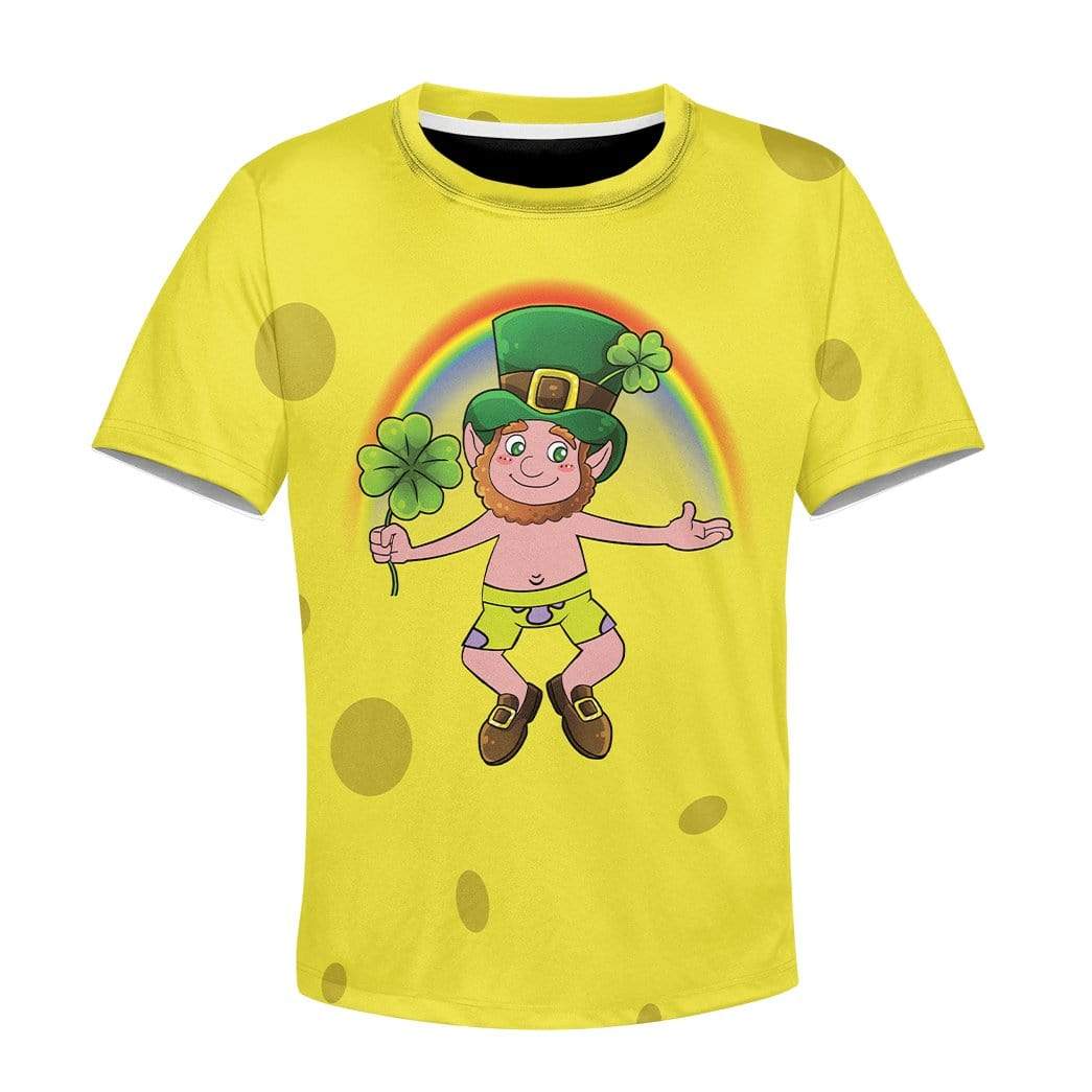 Kid Happy St Patrick Custom T-Shirts Hoodie Apparel HD-TA0102205 Kid 3D Apparel Kid T-Shirt 3XS 