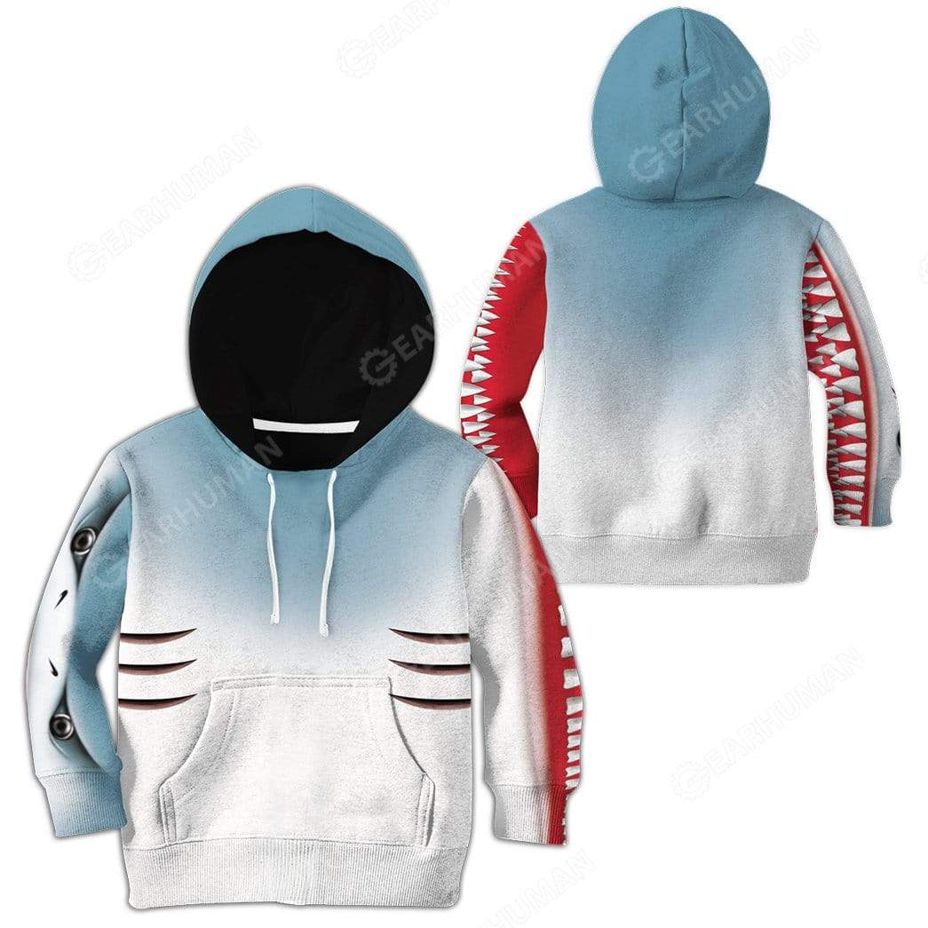 Kid Shark Hoodie T-Shirts Apparel HD-QM3011194 Kid 3D Apparel 