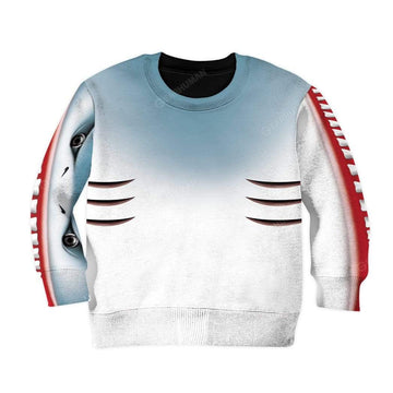 Gearhumans Kid Shark Hoodie T-Shirts Apparel