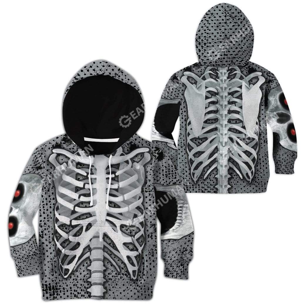 Kid Skeleton Hoodie TShirt Apparel SK-QM0312191 Kid 3D Apparel 