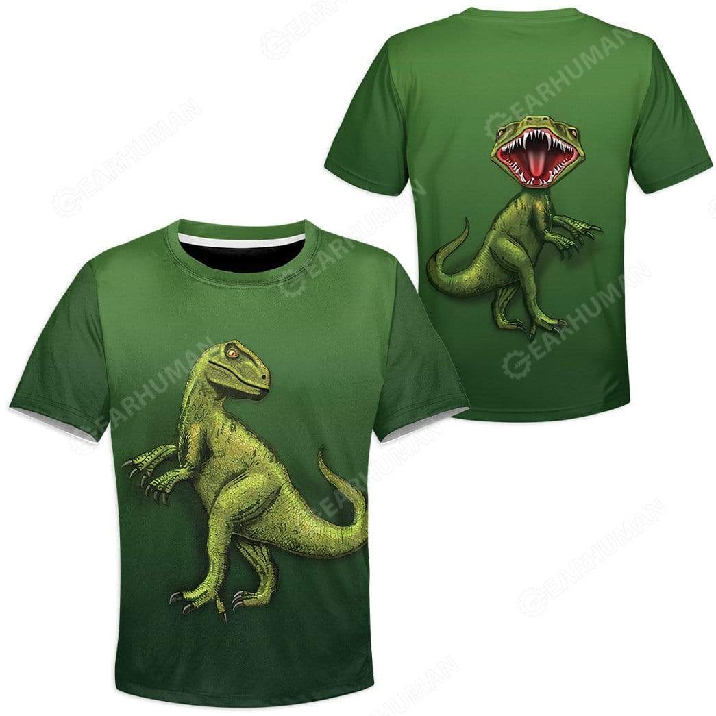 Kid Trex Dinosaur T-Shirts Hoodies Apparel HD-QM29111919 Kid 3D Apparel 