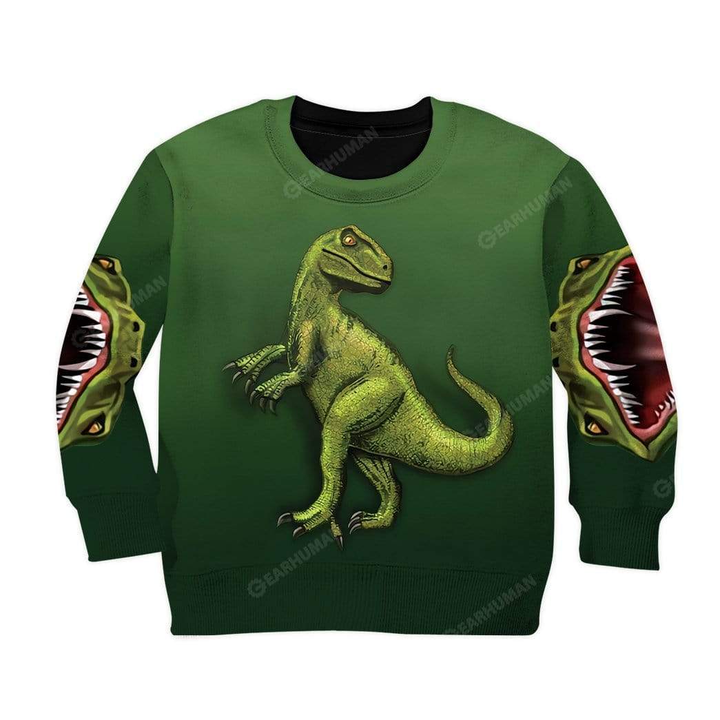 Kid Trex Dinosaur T-Shirts Hoodies Apparel HD-QM29111919 Kid 3D Apparel Kid Sweatshirt 2XS/3-4 