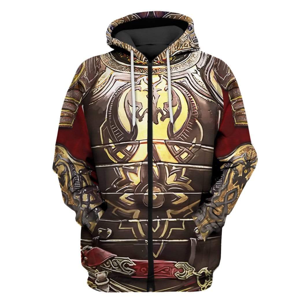 king theoden Custom T-shirt - Hoodies Apparel HD-GH20227 3D Custom Fleece Hoodies Zip Hoodie S 