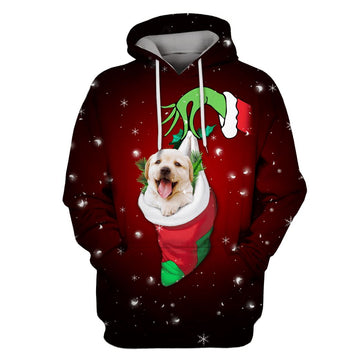 Gearhumans Labrador Retriever merry christmas Custom T-shirt - Hoodies Apparel