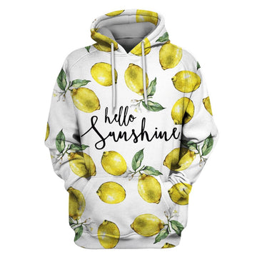 Gearhumans Lemons Hello Sunshine Custom T-shirt - Hoodies Apparel