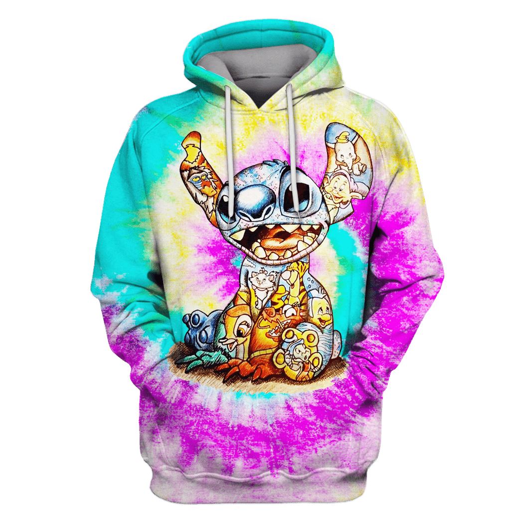 Lilo and Stitch Hoodies - T-Shirts Apparel MV110156 3D Custom Fleece Hoodies Hoodie S 