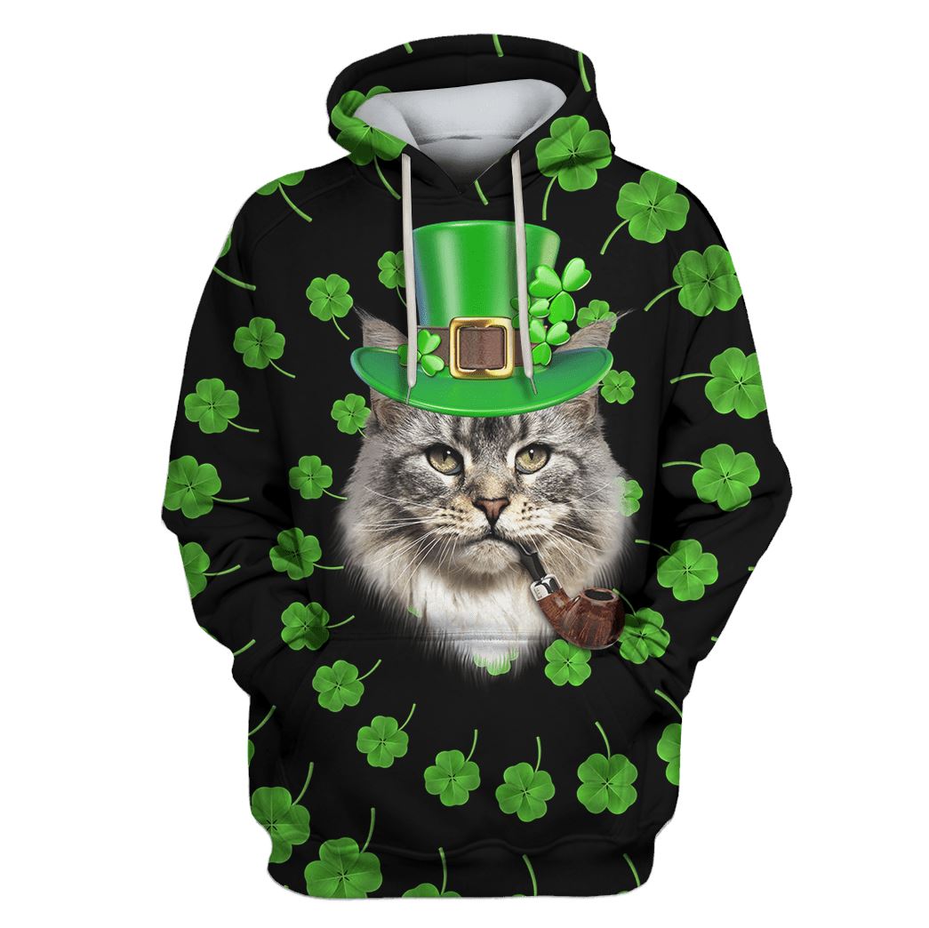 Maine Coon Custom T-shirt - Hoodies Apparel HD-PET110445 3D Custom Fleece Hoodies Hoodie S 