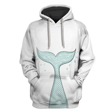Mermaid Tail Custom T-shirt - Hoodies Apparel HD-GH110691 3D Custom Fleece Hoodies Hoodie S 
