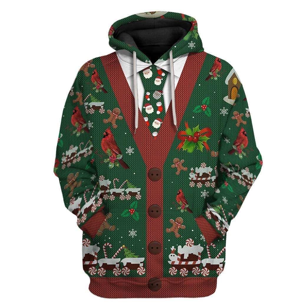Merry Christmas Custom T-shirt - Hoodies Apparel HD-UGL110101 3D Custom Fleece Hoodies Hoodie S 