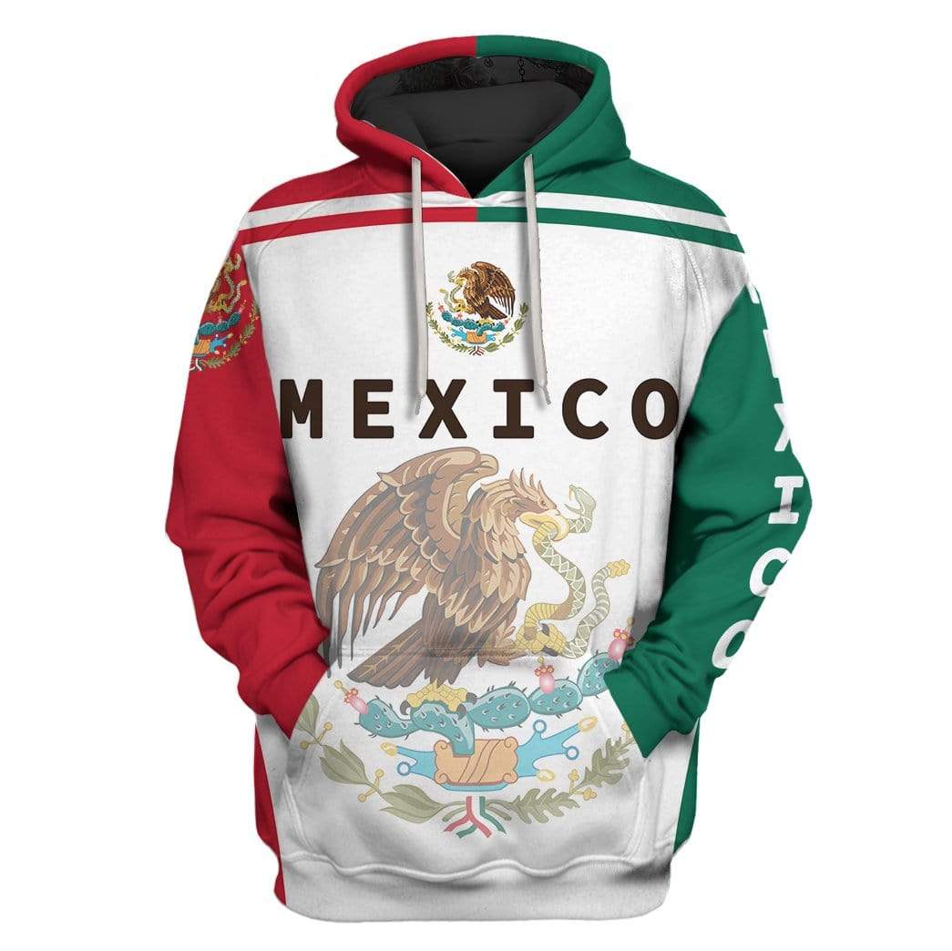 Mexico Custom T-shirt - Hoodies Apparel HD-GH20497 3D Custom Fleece Hoodies Hoodie S 