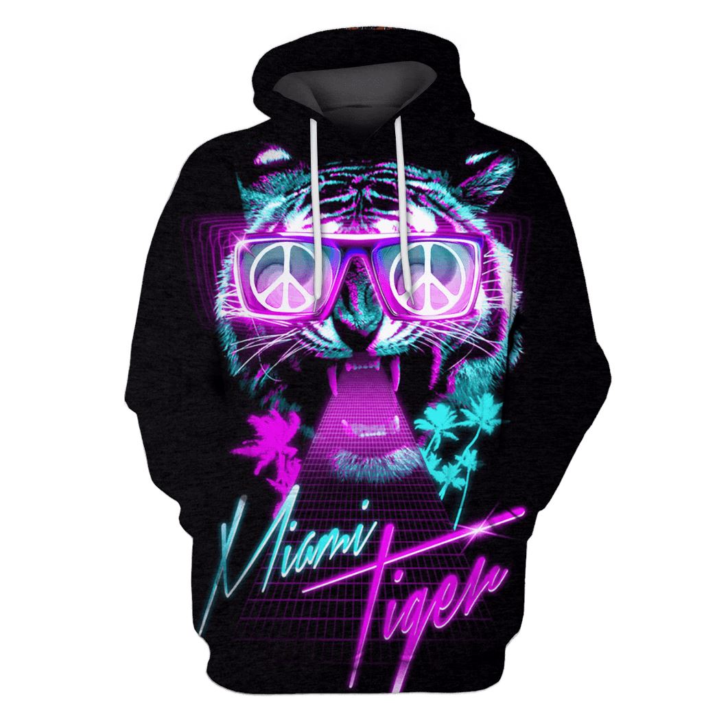 Miami Tiger Hoodies - T-Shirts Apparel PET110181 3D Custom Fleece Hoodies Hoodie S 