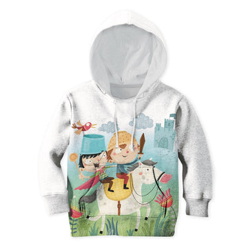 Naughty Boys Riding Horse Custom Hoodies T-shirt Apparel HD-PET110303K kid 3D apparel Kid Hoodie S/6-8 