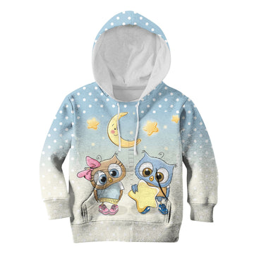 Night Owls Custom Hoodies T-shirt Apparel HD-PET110278K kid 3D apparel Kid Hoodie S/6-8 