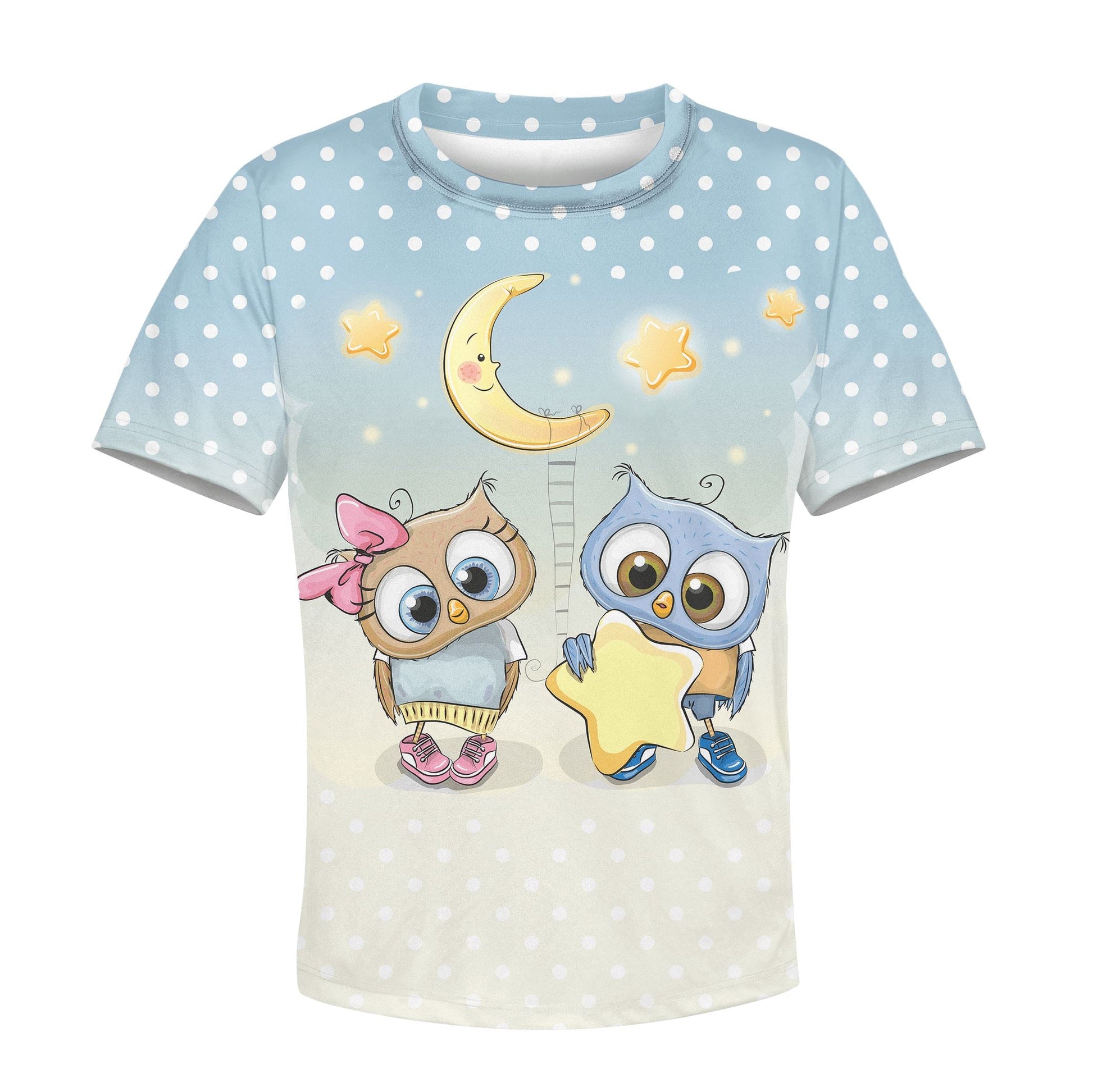 Night Owls Custom Hoodies T-shirt Apparel HD-PET110278K kid 3D apparel Kid T-Shirt XS 