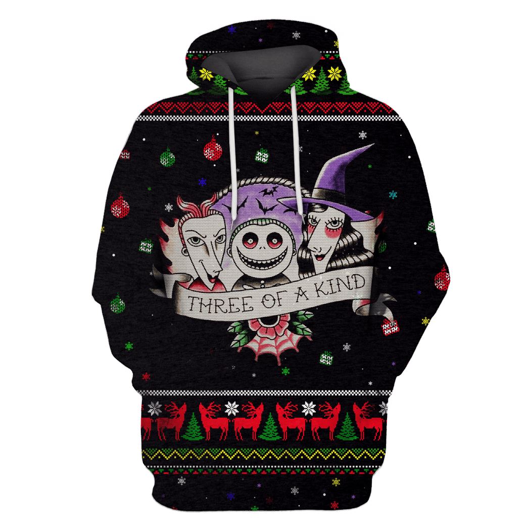 Nightmare Before Christmas: Lock Shock And Barrel Custom T-shirt - Hoodies Apparel HD-MV110625 3D Custom Fleece Hoodies Hoodie S 