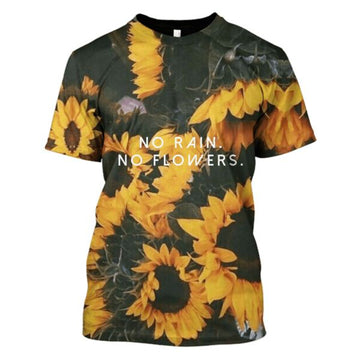 Gearhumans No Rain No Flowers Hoodies T-Shirts Apparel
