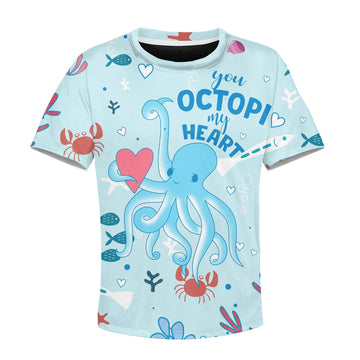 Gearhumans Octopi Kid Custom Hoodies T-shirt Apparel