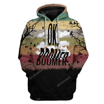 Ok Boomer Custom T-shirt - Hoodies Apparel HD-AT08111904 3D Custom Fleece Hoodies Hoodie S 