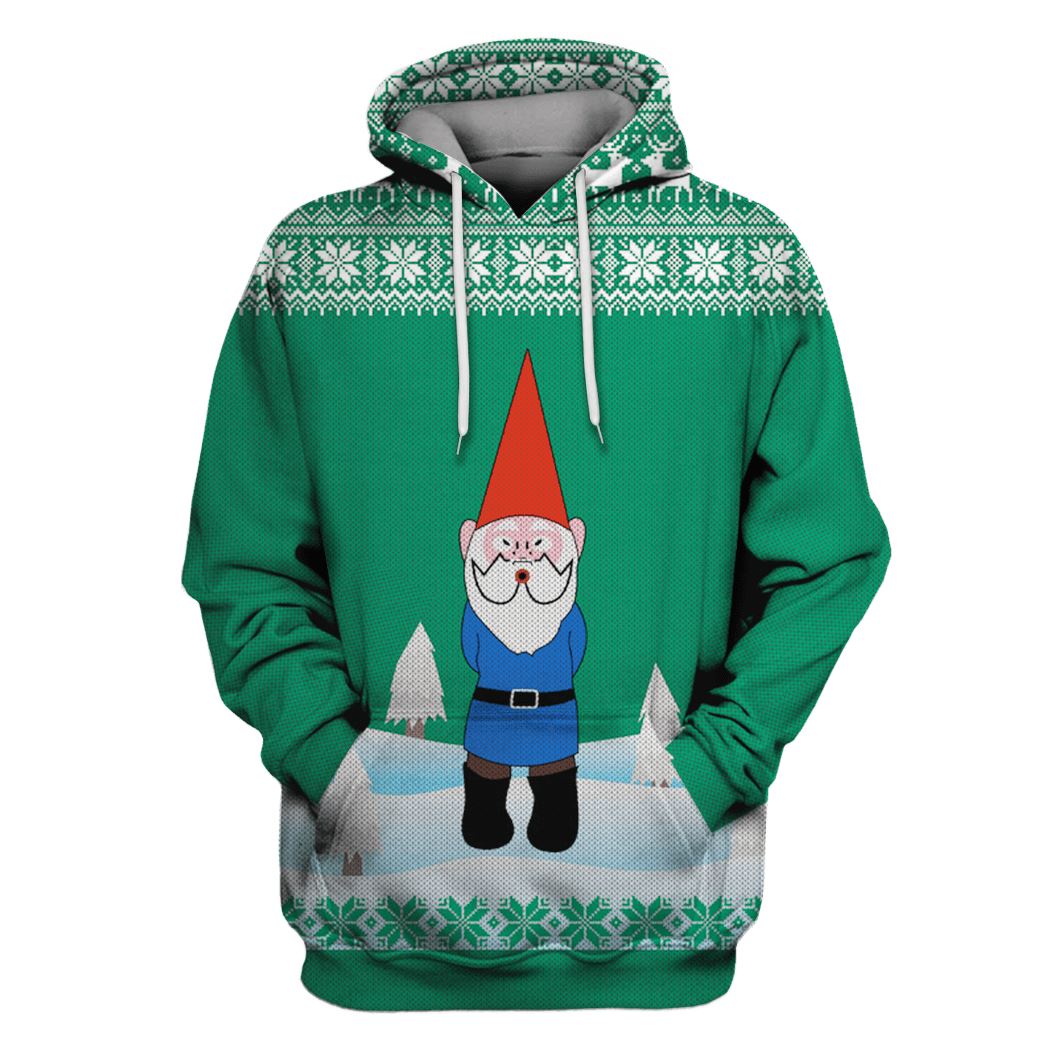 Old Man On Christmas Custom T-shirt - Hoodies Apparel HD-UGL110128 3D Custom Fleece Hoodies Hoodie S 