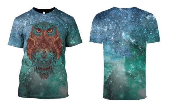 Owl Galaxy Hoodies - T-Shirt Apparel HP101114 3D Custom Fleece Hoodies 