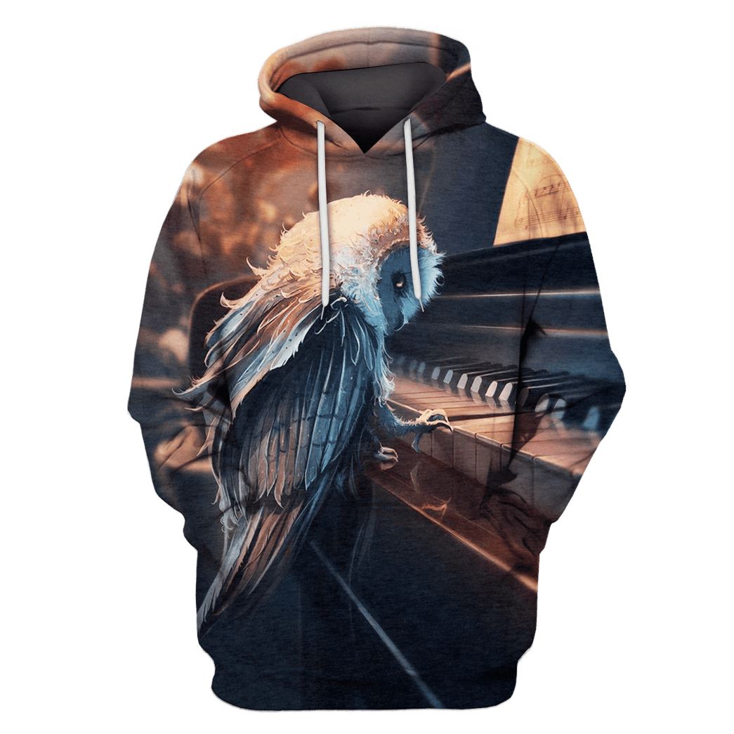 Owl Hoodies T-Shirt Apparel HL101166 3D Custom Fleece Hoodies Hoodie S 