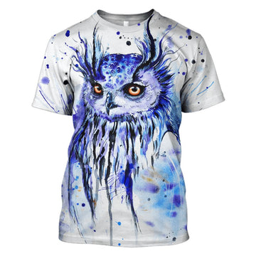 Gearhumans Owl Hoodies - T-Shirts Apparel