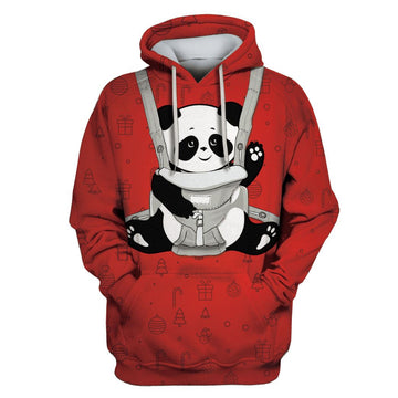 Panda Custom T-shirt - Hoodies Apparel HD-PET110214 3D Custom Fleece Hoodies Hoodie S 