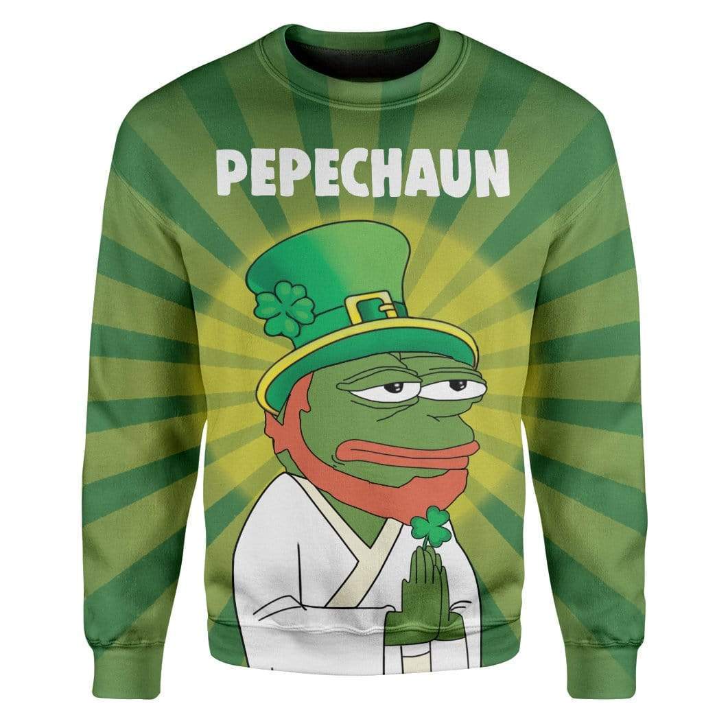 Pepechaun St Patrick's Day Custom T-Shirts Hoodies Apparel HD-TA3001204 3D Custom Fleece Hoodies Long Sleeve S 
