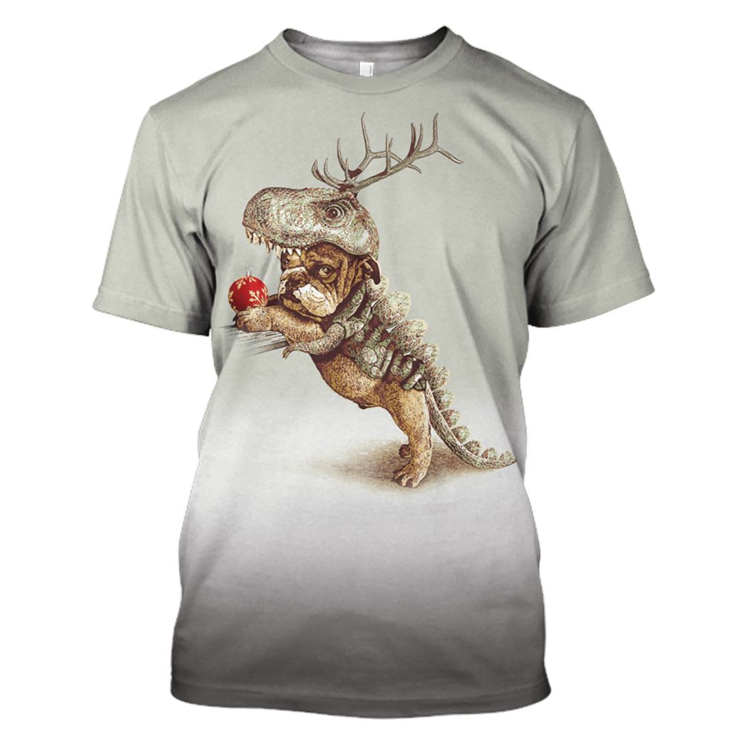 Pet Bulldog Hoodies - T-Shirt Apparel PET101114 3D Custom Fleece Hoodies T-Shirt S 